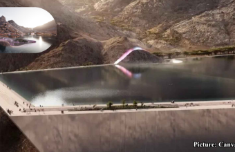 GNN Saudi Arabia's NEOM Project Develops Artificial Lake in Arid Mountain Valley