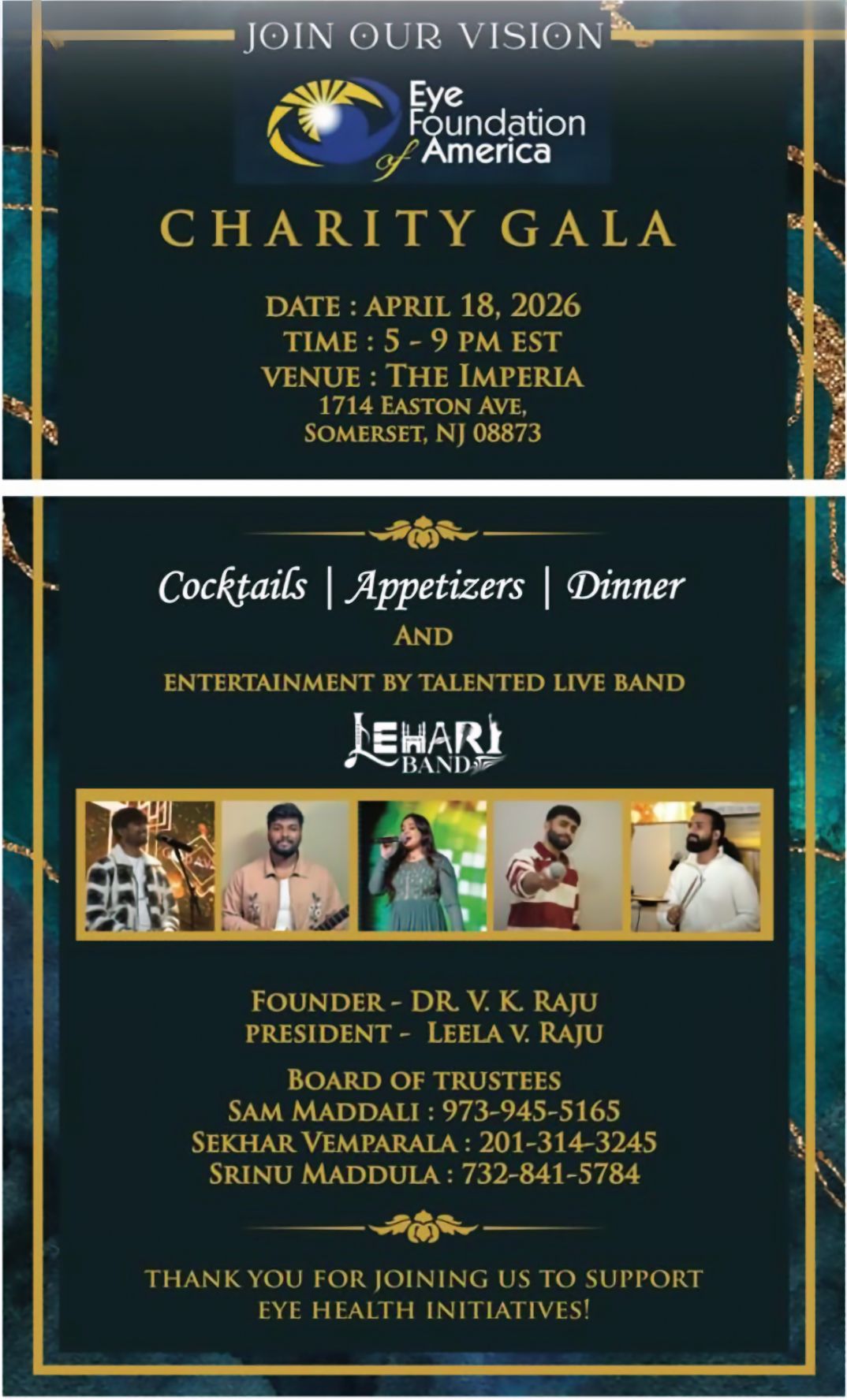 Eye Foundation of America Charity Gala