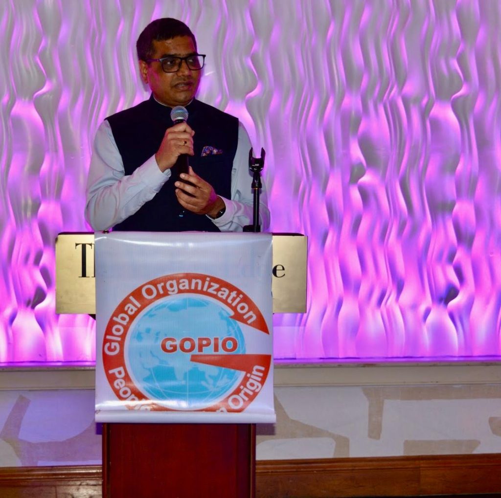 Dr Vishal Harsh, Deputy Consul General of India in New York delivering keynote address