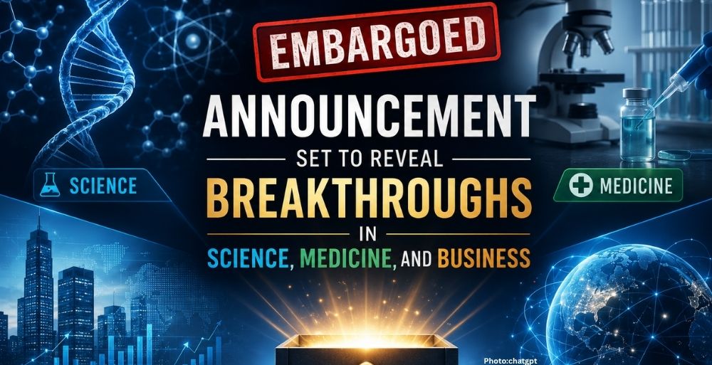 Embargoed Announcement Set to Reveal Breakthroughs in Science Medicine and Business
