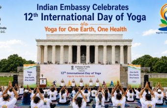 Indian Embassy Celebrates 12th International Day of Yoga at Lincoln Memorial (2)