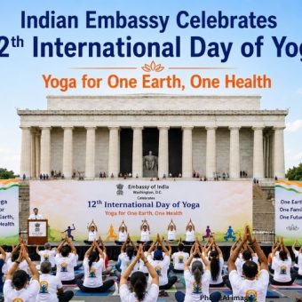 Indian Embassy Celebrates 12th International Day of Yoga at Lincoln Memorial (2)