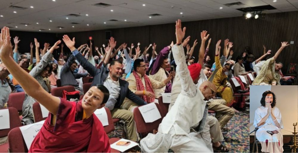 Devotional Yoga Day Celebration Draws More Than 200 Participants in New York