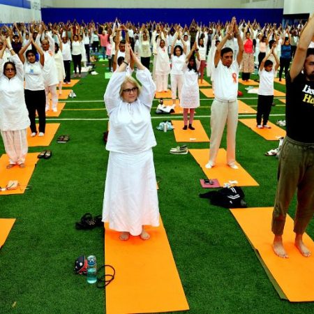 Breath of Unity: Thousands Gather for Chicagoland's Largest International Yoga Day Celebration