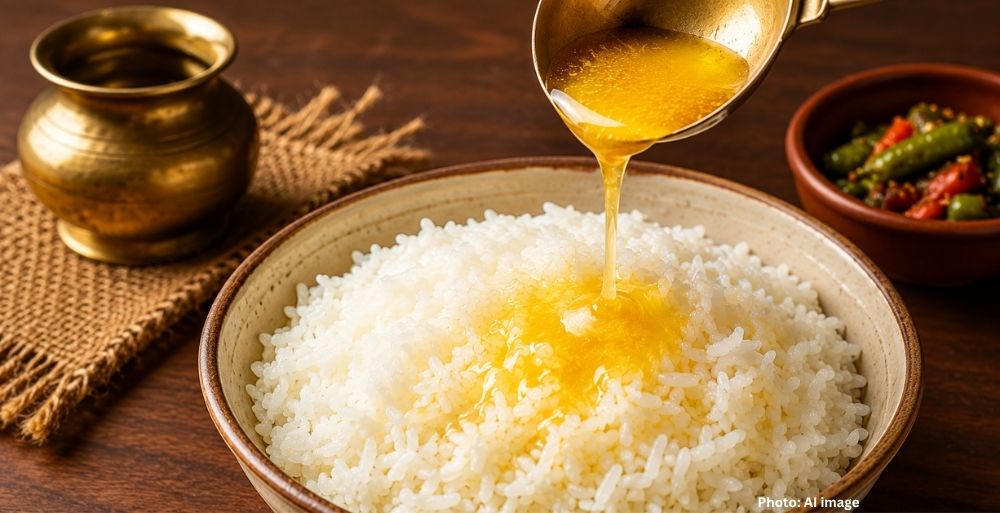 Scientific Insights on the Health Benefits of Ghee with Rice in Indian Cuisine