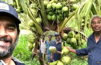 GNN Actor R Madhavan Transforms Barren Land into Thriving Coconut