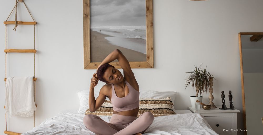 Healthandwellness Yoga in Bed